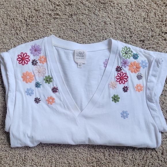 Cinq à Sept White Top - Picture 2 of 6